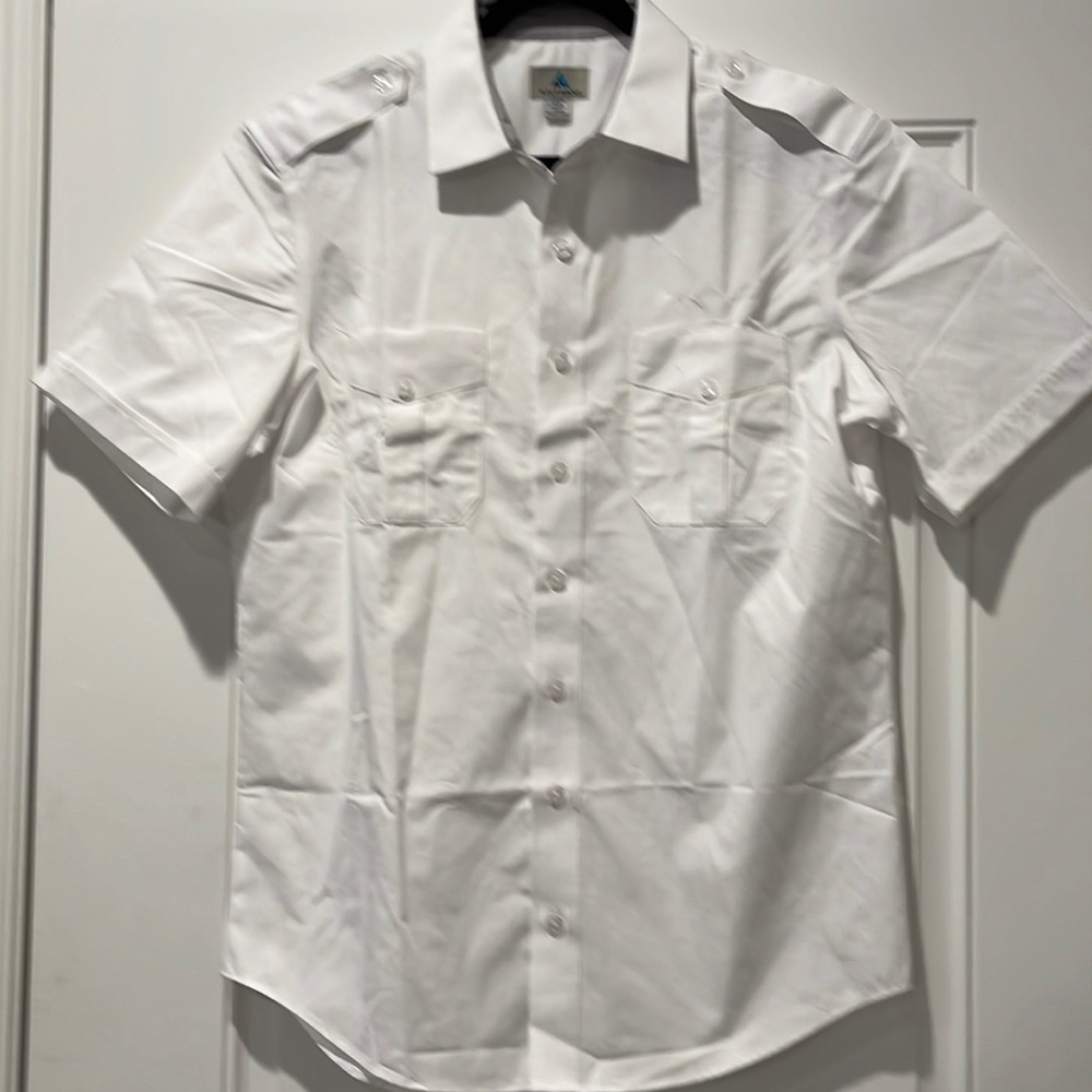 Men’s white Uniform shirt pilot Chef catering  17
